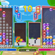 Now look at all the grey trash on my screen. You can’t do much about it other than try to do quick clears which will also remove surrounding grey areas. As you can see. I suck. In the middle is the Swapped Tetris game. I was doing okay.